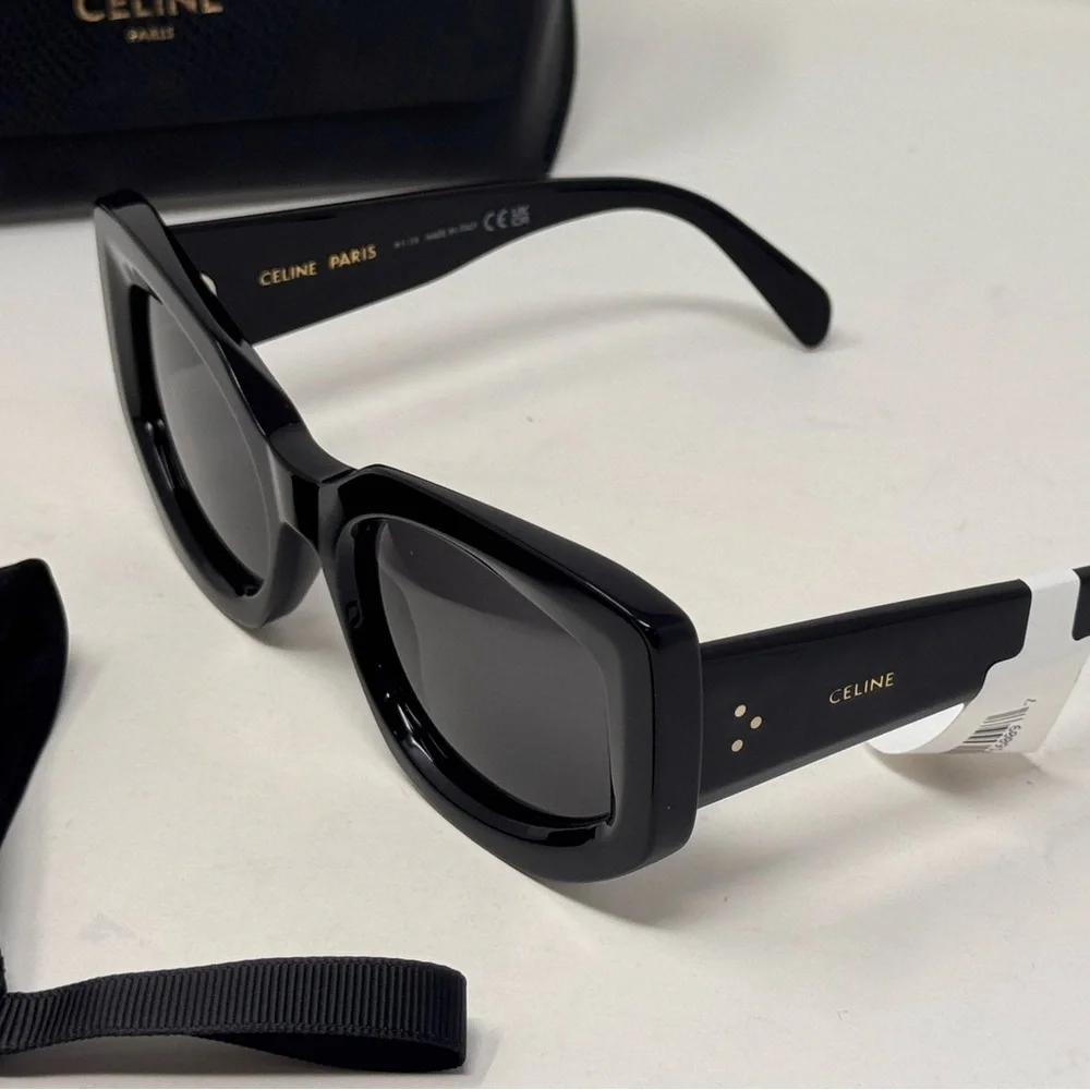 💯Authentic CELINE Cat-Eye Sunglasses Black frame